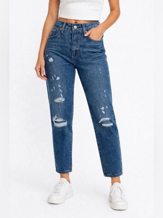 Levi's Denim - Levi’s 501 Jeans W26 NWT Medium Wash High Rise Straight Leg Denim Button Fly